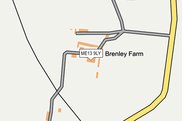ME13 9LY map - OS OpenMap – Local (Ordnance Survey) ME13 9LY map - OS OpenMap – Local (Ordnance Survey)