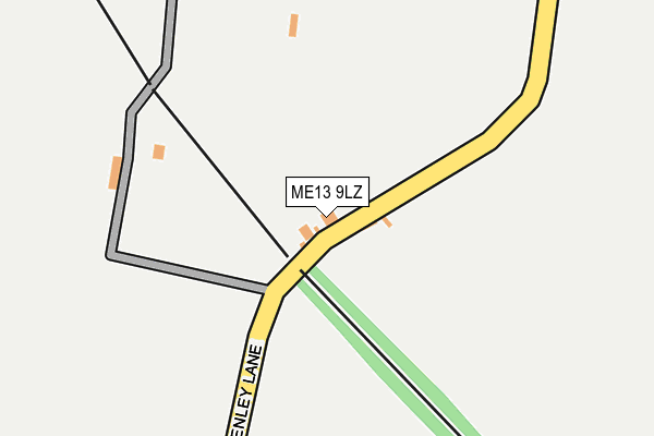 ME13 9LZ map - OS OpenMap – Local (Ordnance Survey) ME13 9LZ map - OS OpenMap – Local (Ordnance Survey)