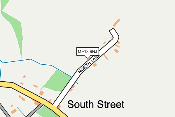 ME13 9NJ map - OS OpenMap – Local (Ordnance Survey) ME13 9NJ map - OS OpenMap – Local (Ordnance Survey)