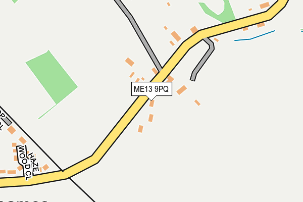 ME13 9PQ map - OS OpenMap – Local (Ordnance Survey) ME13 9PQ map - OS OpenMap – Local (Ordnance Survey)