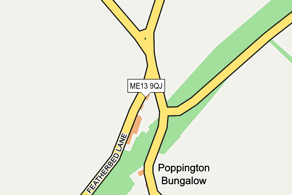 ME13 9QJ map - OS OpenMap – Local (Ordnance Survey) ME13 9QJ map - OS OpenMap – Local (Ordnance Survey)