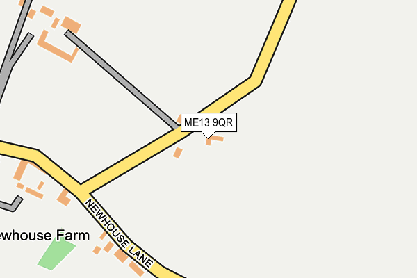 ME13 9QR map - OS OpenMap – Local (Ordnance Survey) ME13 9QR map - OS OpenMap – Local (Ordnance Survey)