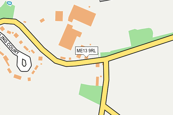 ME13 9RL map - OS OpenMap – Local (Ordnance Survey) ME13 9RL map - OS OpenMap – Local (Ordnance Survey)