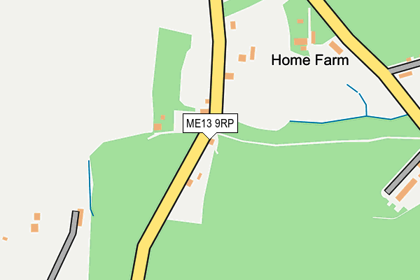 ME13 9RP map - OS OpenMap – Local (Ordnance Survey)
