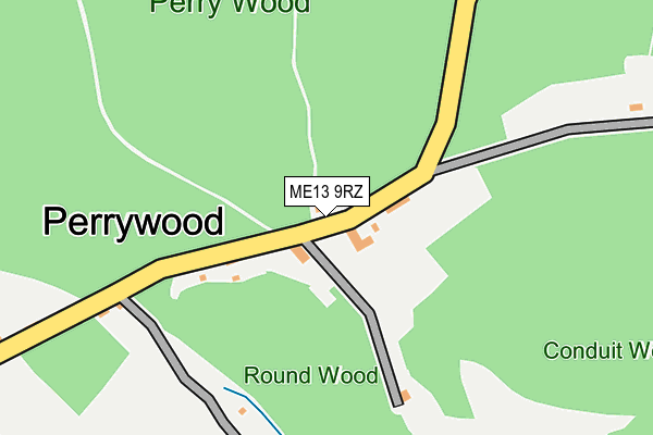 ME13 9RZ map - OS OpenMap – Local (Ordnance Survey) ME13 9RZ map - OS OpenMap – Local (Ordnance Survey)