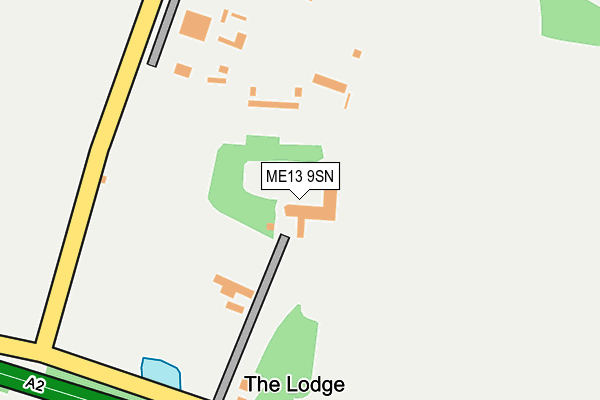 ME13 9SN map - OS OpenMap – Local (Ordnance Survey) ME13 9SN map - OS OpenMap – Local (Ordnance Survey)