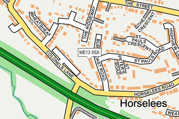 ME13 9SX map - OS OpenMap – Local (Ordnance Survey) ME13 9SX map - OS OpenMap – Local (Ordnance Survey)