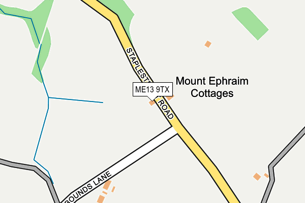 ME13 9TX map - OS OpenMap – Local (Ordnance Survey) ME13 9TX map - OS OpenMap – Local (Ordnance Survey)