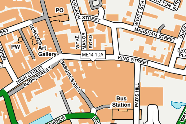 ME14 1DA map - OS OpenMap – Local (Ordnance Survey) ME14 1DA map - OS OpenMap – Local (Ordnance Survey)