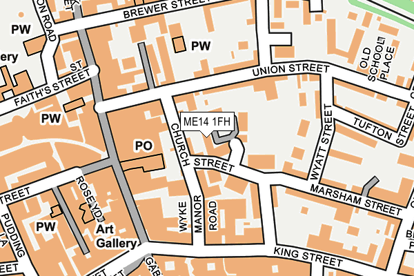 ME14 1FH map - OS OpenMap – Local (Ordnance Survey) ME14 1FH map - OS OpenMap – Local (Ordnance Survey)