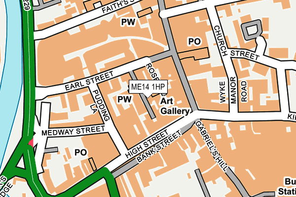 ME14 1HP map - OS OpenMap – Local (Ordnance Survey) ME14 1HP map - OS OpenMap – Local (Ordnance Survey)