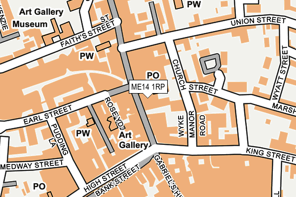 ME14 1RP map - OS OpenMap – Local (Ordnance Survey) ME14 1RP map - OS OpenMap – Local (Ordnance Survey)