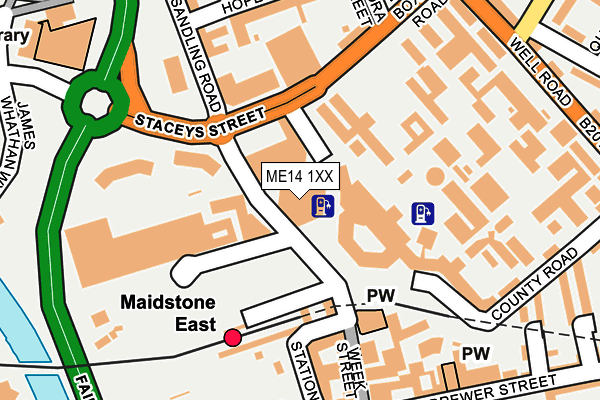 ME14 1XX map - OS OpenMap – Local (Ordnance Survey) ME14 1XX map - OS OpenMap – Local (Ordnance Survey)