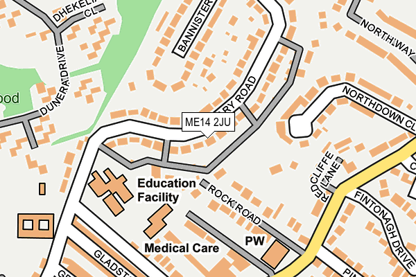 ME14 2JU map - OS OpenMap – Local (Ordnance Survey) ME14 2JU map - OS OpenMap – Local (Ordnance Survey)