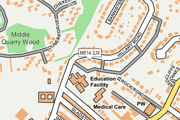 ME14 2JX map - OS OpenMap – Local (Ordnance Survey) ME14 2JX map - OS OpenMap – Local (Ordnance Survey)