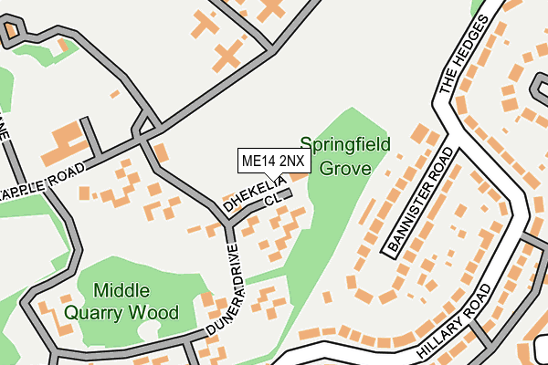 ME14 2NX map - OS OpenMap – Local (Ordnance Survey)