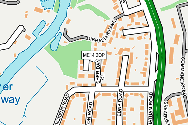 ME14 2QP map - OS OpenMap – Local (Ordnance Survey) ME14 2QP map - OS OpenMap – Local (Ordnance Survey)