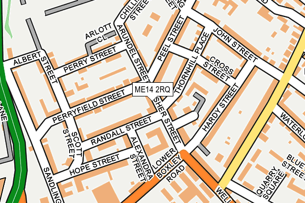 ME14 2RQ map - OS OpenMap – Local (Ordnance Survey) ME14 2RQ map - OS OpenMap – Local (Ordnance Survey)