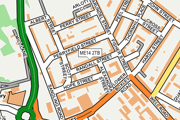 ME14 2TB map - OS OpenMap – Local (Ordnance Survey) ME14 2TB map - OS OpenMap – Local (Ordnance Survey)