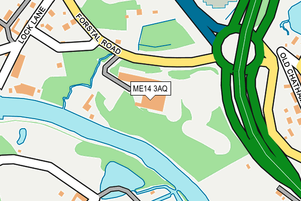 ME14 3AQ map - OS OpenMap – Local (Ordnance Survey) ME14 3AQ map - OS OpenMap – Local (Ordnance Survey)