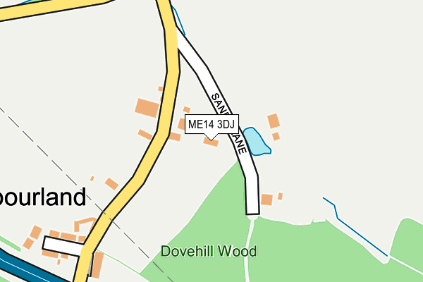 ME14 3DJ map - OS OpenMap – Local (Ordnance Survey) ME14 3DJ map - OS OpenMap – Local (Ordnance Survey)