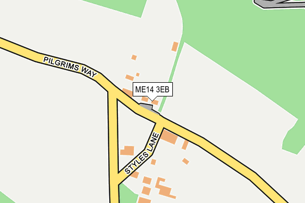 ME14 3EB map - OS OpenMap – Local (Ordnance Survey) ME14 3EB map - OS OpenMap – Local (Ordnance Survey)