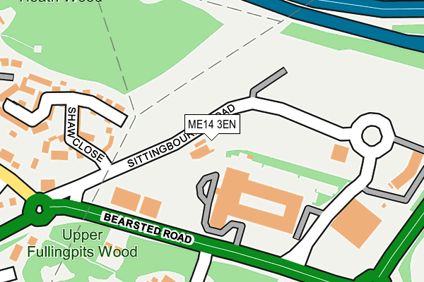 ME14 3EN map - OS OpenMap – Local (Ordnance Survey) ME14 3EN map - OS OpenMap – Local (Ordnance Survey)