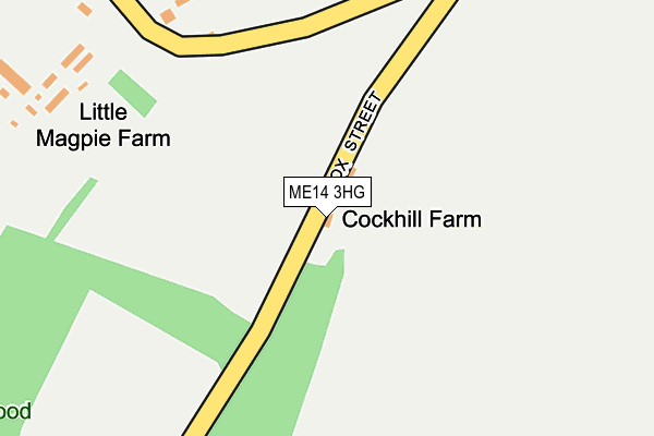 ME14 3HG map - OS OpenMap – Local (Ordnance Survey)
