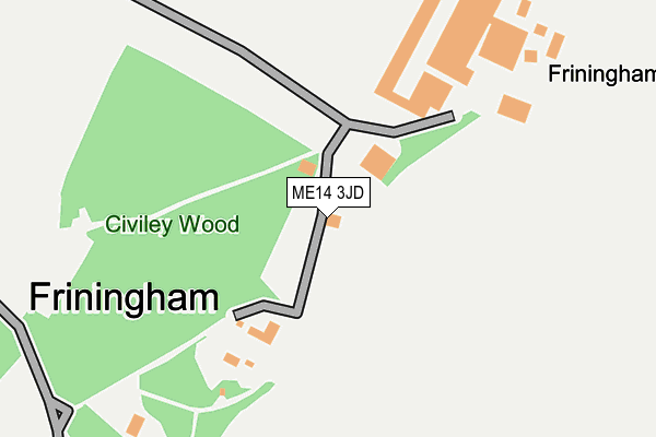 ME14 3JD map - OS OpenMap – Local (Ordnance Survey) ME14 3JD map - OS OpenMap – Local (Ordnance Survey)