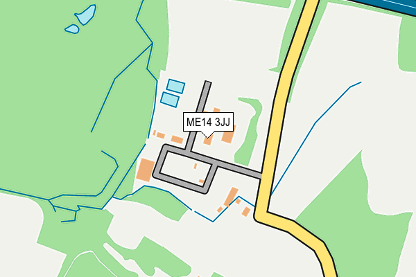 ME14 3JJ map - OS OpenMap – Local (Ordnance Survey) ME14 3JJ map - OS OpenMap – Local (Ordnance Survey)