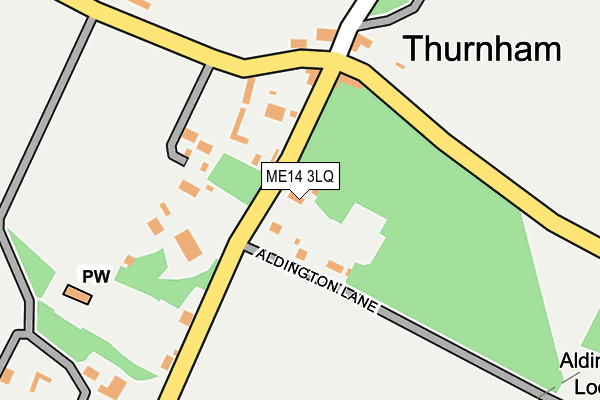 ME14 3LQ map - OS OpenMap – Local (Ordnance Survey)