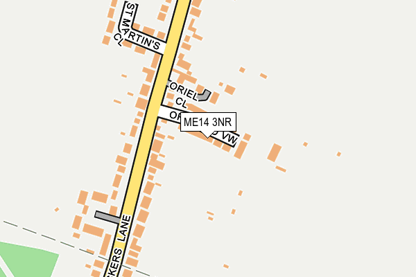 ME14 3NR map - OS OpenMap – Local (Ordnance Survey) ME14 3NR map - OS OpenMap – Local (Ordnance Survey)