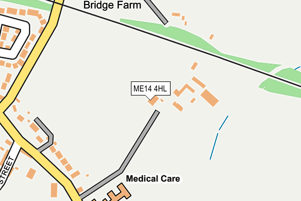 ME14 4HL map - OS OpenMap – Local (Ordnance Survey) ME14 4HL map - OS OpenMap – Local (Ordnance Survey)