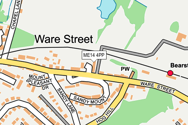 ME14 4PP map - OS OpenMap – Local (Ordnance Survey)