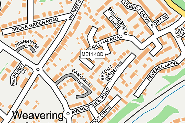 ME14 4QD map - OS OpenMap – Local (Ordnance Survey) ME14 4QD map - OS OpenMap – Local (Ordnance Survey)