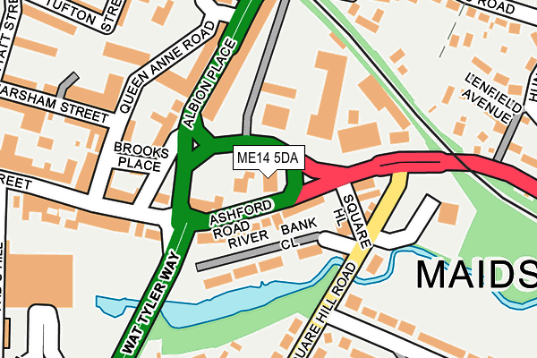 ME14 5DA map - OS OpenMap – Local (Ordnance Survey) ME14 5DA map - OS OpenMap – Local (Ordnance Survey)