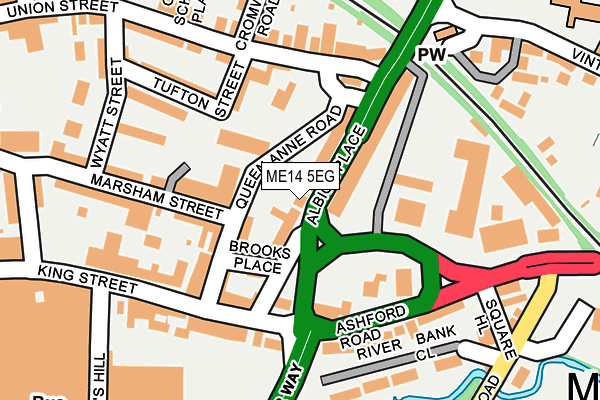 ME14 5EG map - OS OpenMap – Local (Ordnance Survey) ME14 5EG map - OS OpenMap – Local (Ordnance Survey)