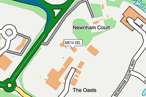 ME14 5EL map - OS OpenMap – Local (Ordnance Survey)