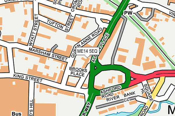 ME14 5EQ map - OS OpenMap – Local (Ordnance Survey)