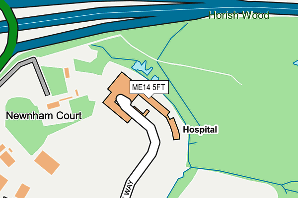 ME14 5FT map - OS OpenMap – Local (Ordnance Survey) ME14 5FT map - OS OpenMap – Local (Ordnance Survey)