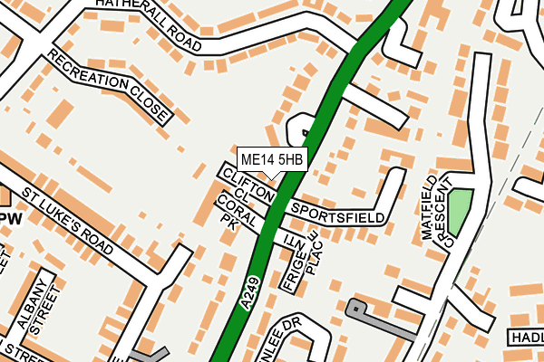 ME14 5HB map - OS OpenMap – Local (Ordnance Survey) ME14 5HB map - OS OpenMap – Local (Ordnance Survey)