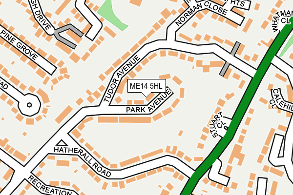 ME14 5HL map - OS OpenMap – Local (Ordnance Survey) ME14 5HL map - OS OpenMap – Local (Ordnance Survey)