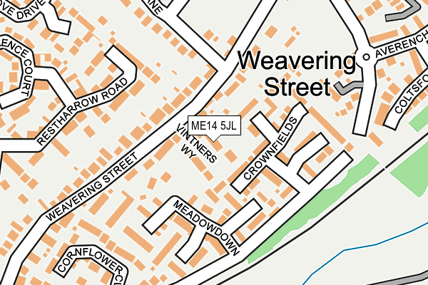 ME14 5JL map - OS OpenMap – Local (Ordnance Survey) ME14 5JL map - OS OpenMap – Local (Ordnance Survey)