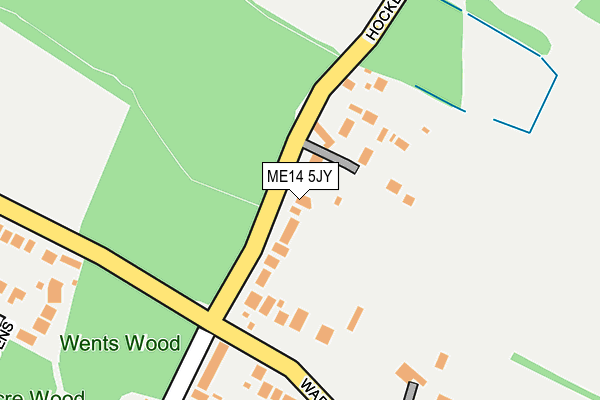 ME14 5JY map - OS OpenMap – Local (Ordnance Survey) ME14 5JY map - OS OpenMap – Local (Ordnance Survey)