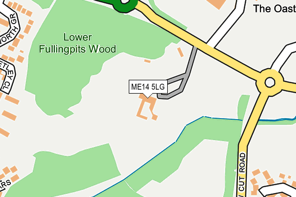 ME14 5LG map - OS OpenMap – Local (Ordnance Survey)