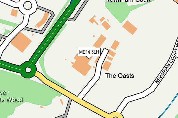 ME14 5LH map - OS OpenMap – Local (Ordnance Survey) ME14 5LH map - OS OpenMap – Local (Ordnance Survey)