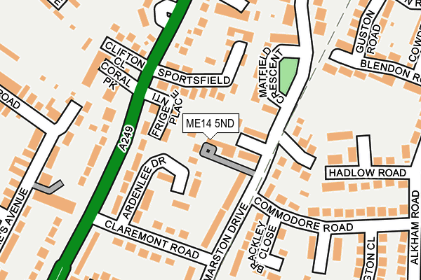 ME14 5ND map - OS OpenMap – Local (Ordnance Survey)