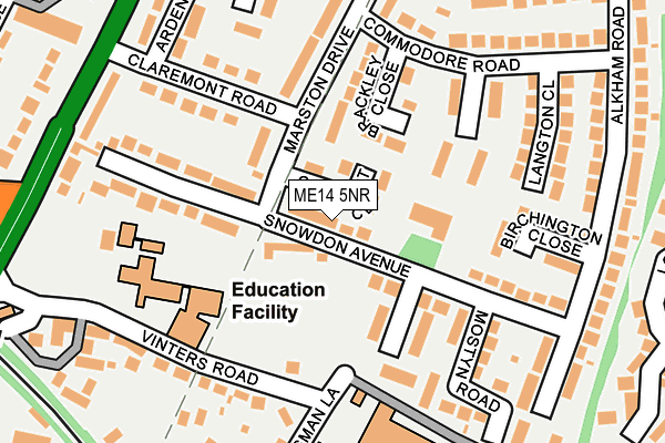 ME14 5NR map - OS OpenMap – Local (Ordnance Survey) ME14 5NR map - OS OpenMap – Local (Ordnance Survey)