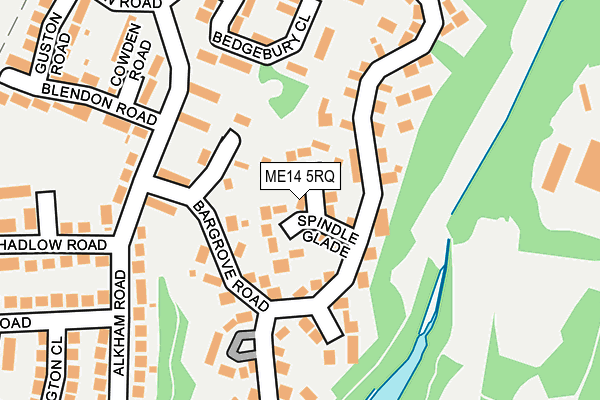 ME14 5RQ map - OS OpenMap – Local (Ordnance Survey) ME14 5RQ map - OS OpenMap – Local (Ordnance Survey)
