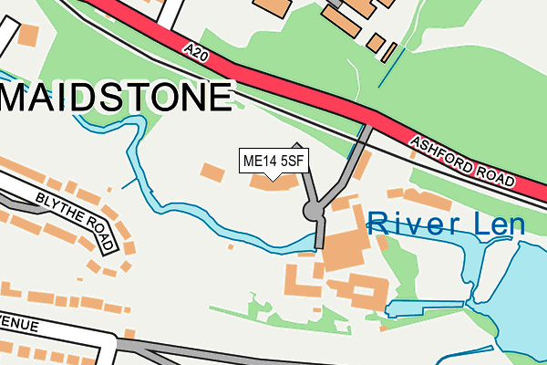 ME14 5SF map - OS OpenMap – Local (Ordnance Survey) ME14 5SF map - OS OpenMap – Local (Ordnance Survey)